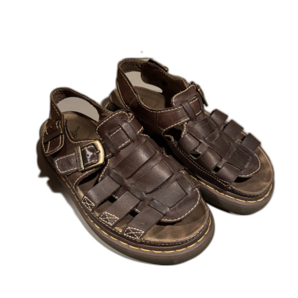 Dr. Martens Other - Dr. Martens Fisherman Sandals Brown Leather Chunky Y2K Grunge Men 10 Women 11